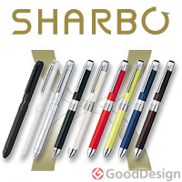 9種類のボディ。左から「シャーボX ST3」のブラック/ホワイト/シルバー、「シャーボX CL5」のレザーブラック/レザーホワイト、「シャーボX AL5」のカナリアレッド/ライムグリーン/サイレントブルー/アッシュブラウン